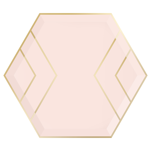 Paper Plates - Large - Light Pink Heart – Paperboy