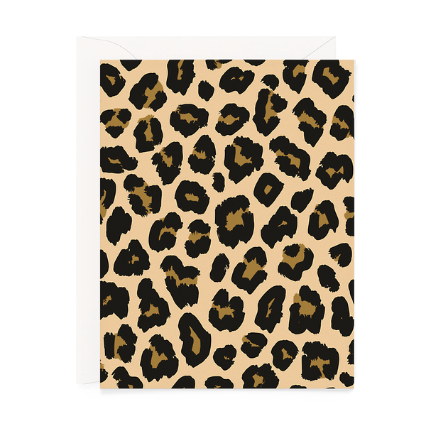 Leopard Note Card, Personalized Wild Animal Print Stationery Set for W —  Claudia Owen