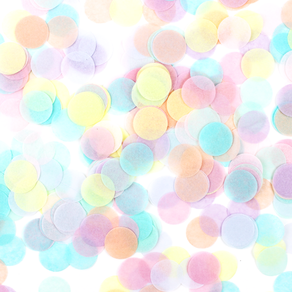 Jumbo Confetti Balloon - Pastel Rainbow