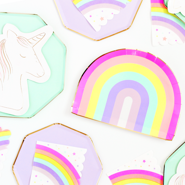 Pastel Rainbow Party Supplies – Paperboy