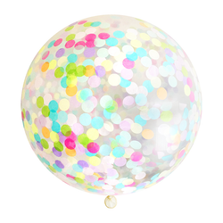 Construction Jumbo Confetti Balloon - Glamfetti